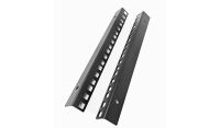 6U 19 inch 450mm Deep Internal Adjustable Rail for Open Wall Mount Frame Network/Data Rack -Black