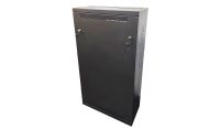 4U 19" Mounting or DIN Mounting - Adjustable Low Profile Vertical Mount - Wall Mount Network / Server Cabinet 1000mm Deep-Black