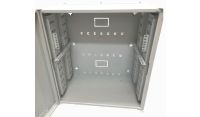 6U 19" Low Profile Adjustable Vertical Mount - Wall Mount Network / Server  Cabinet 600mm Deep - Grey