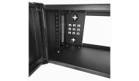 4U 19 inch Perforated Adjustable Data Cabinet Rack / Patching Network Cabinet 300mm Deep Black
