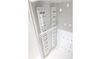 6U 19" Low Profile Adjustable Vertical Mount - Wall Mount Network / Server  Cabinet 600mm Deep-White