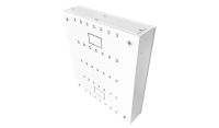 Universal Adjustable Enclosure - 3x 22 Way Module Dins / 2u Wall Box - 600 Style - White