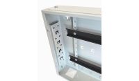 Universal Adjustable Enclosure - 2x 22 Way Module Dins / 1u Wall Box-350 Style - Grey