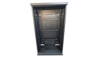 4U 19" Mounting or DIN Mounting - Adjustable Low Profile Vertical Mount - Wall Mount Network / Server Cabinet 1000mm Deep-Black