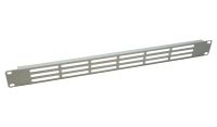 1U 19 inch Rack Mount Vented Slotted Blanking Plate Light Grey