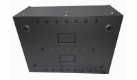 4U 19" Adjustable Low Profile Vertical Mount - Wall Mount Network / Server Cabinet - 400 Style - Black