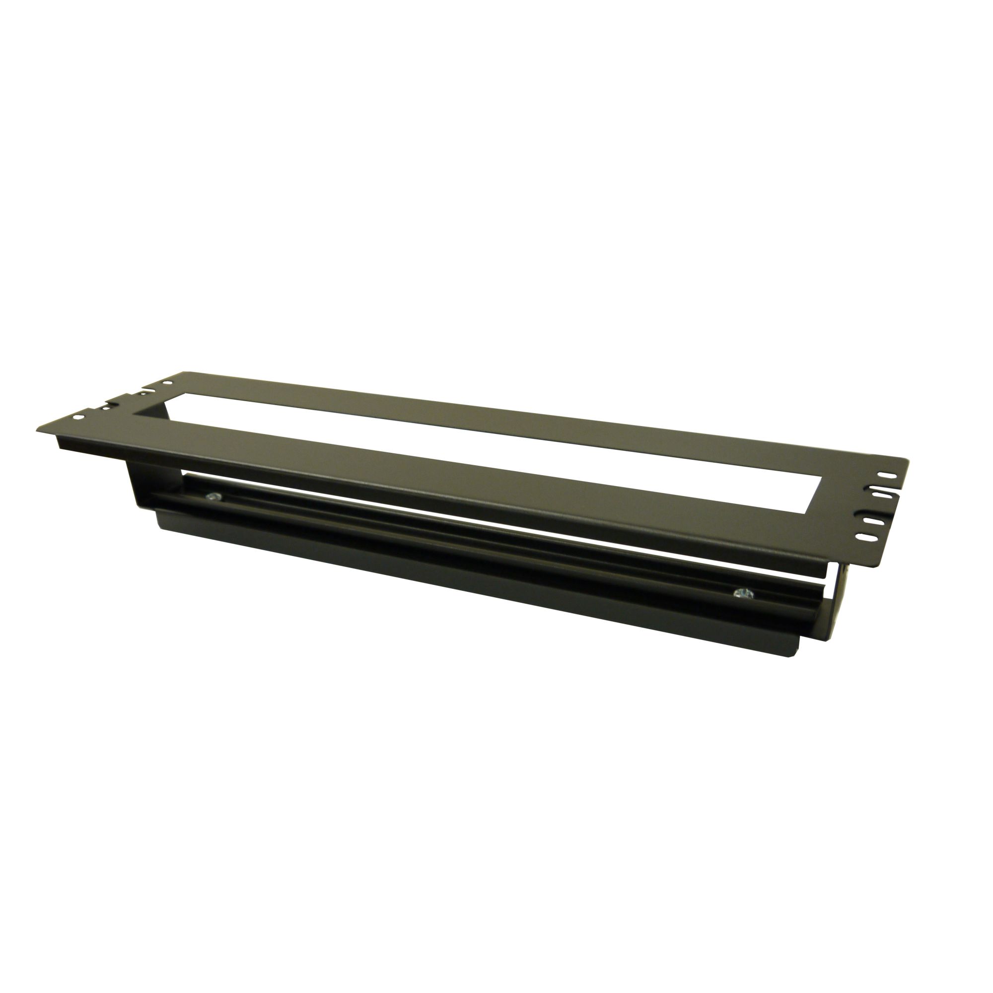 Ad Tek Products 1U 19 inch rack Mount DIN Rail Panel Bracket With Cover
