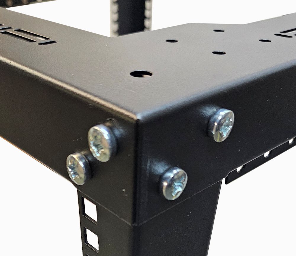 AD-TEK (Network-Cabs) 24u 4 Post Open Frame Rack - 19 inch - Heavy Duty ...