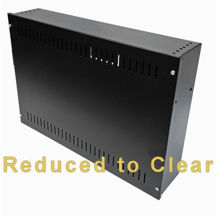 2U 19 inch Vertical Wall Mount Network Enclosure-Cabinet, Black