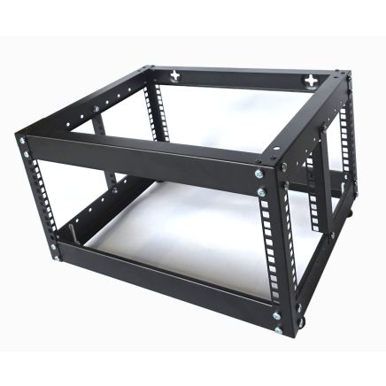 4u 4 Post Open Frame Rack - 19 inch - 400mm Deep - Black