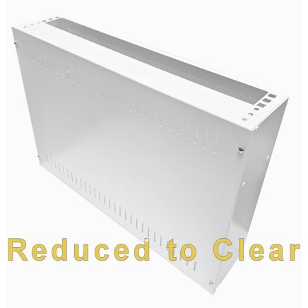2U 19 inch Vertical Wall Mount Network Enclosure-Cabinet, White