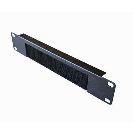 1U 10 inch Open Brush Strip Panel Mini