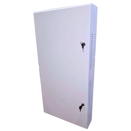 2U 19 Low Profile Vertical Wall Mount Network Cabinet 1000 Style Light Grey