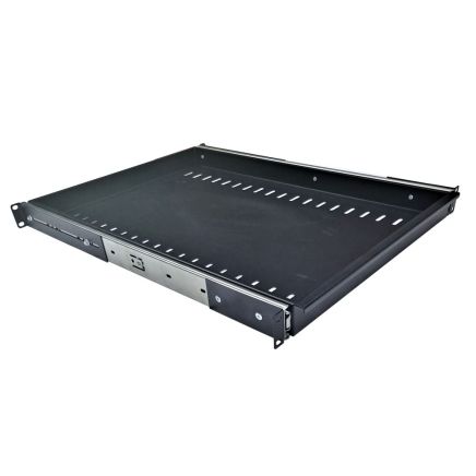 1U 19 inch Rack Mount Sliding Telescopic Shelf / Drawer 600mm Deep