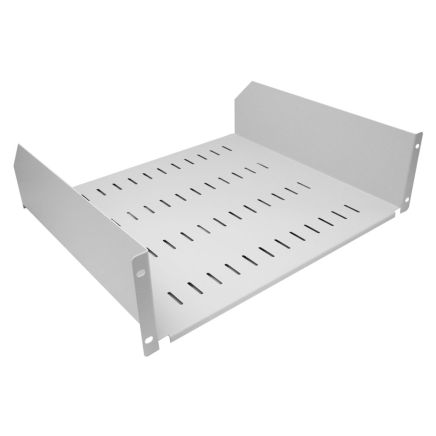 3U Rack Mount Universal Modem Shelf Cantilever Shelf 400mm Deep Light Grey