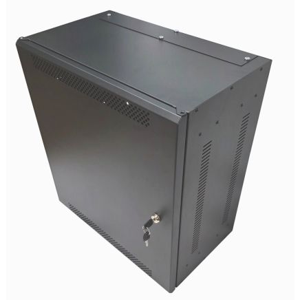 6U 19" Low Profile Adjustable Vertical Mount - Wall Mount Network / Server  Cabinet 600mm Deep