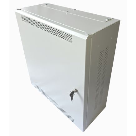 4U 19" Adjustable Low Profile Vertical Mount - Wall Mount Network / Server Cabinet - 600mm Deep - Grey