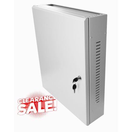 2U 19" Low Profile Vertical Mount - Wall Mount Network / Server Cabinet 600 Style - Grey