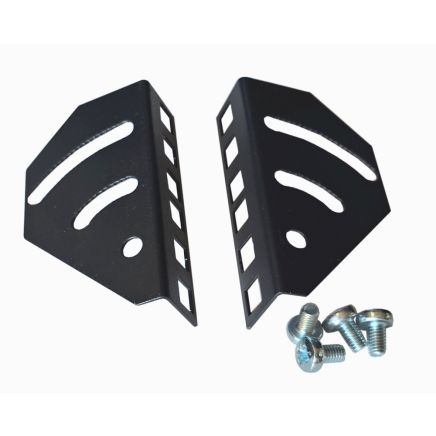2u 19 inch Rotating Internal Rails to suit 2u / 3u / 4u Style Cabinets-Black-Set of 2