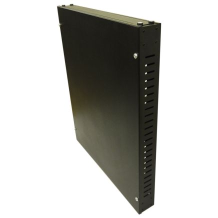 1U Slimline Vertical Network Wall Mount Cabinet 600 style Black
