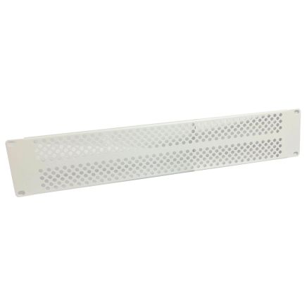 2U 19 inch Perforated Ventilation Mesh Panel-White