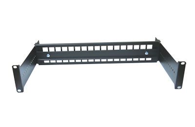 2U 19 Adjustable Rack Mount DIN Rail Panel Bracket