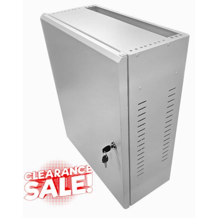 3U 19" Low Profile Vertical Mount - Wall Mount Network / Server Cabinet - 600mm Deep-Grey