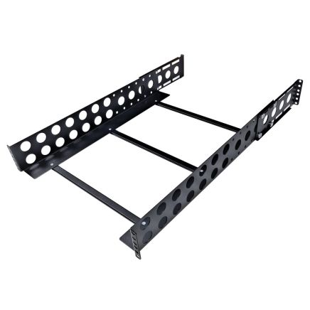 2U 19 inch Universal Server Rack Rails Adjustable Depth  600mm to 750mm Fitting