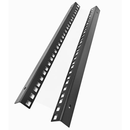 9U 19 inch 450mm Deep Internal Adjustable Rail for Open Wall Mount Frame Network/Data Rack -Black