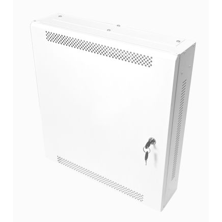 3U 19" Adjustable Low Profile Vertical Mount - Wall Mount Network / Server Cabinet - 600mm Deep  - White