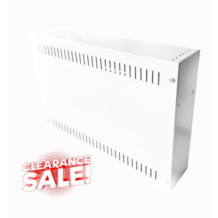 2U 19 inch Vertical Wall Mount Network Enclosure-Cabinet, White