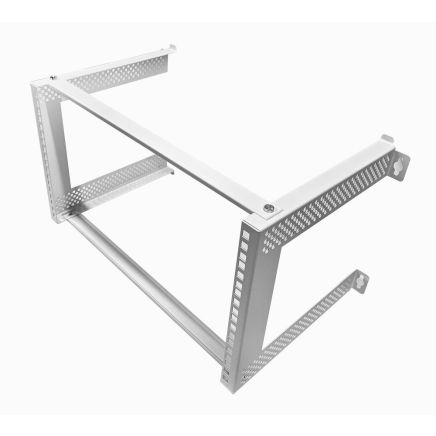 6U 19 inch Open Wall Mount Frame Network/Data Rack 300mm Deep-White