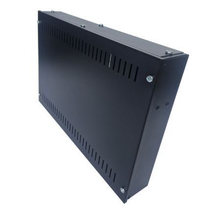 1U 19 inch Vertical Wall Mount Network Enclosure-Cabinet, Black