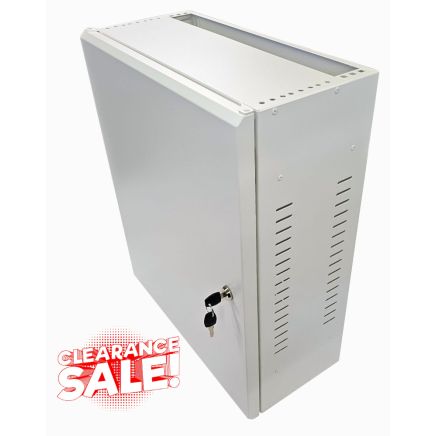 4U 19" Low Profile Vertical Mount - Wall Mount Network / Server Cabinet - 600mm Deep - Grey