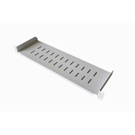 1U Rack Mount Universal Modem Shelf Cantilever Shelf 150mm Deep Light Grey