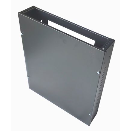 2U 19 inch Slimline Vertical Mount Network Wall Mount Cabinet 600 Deep - Black