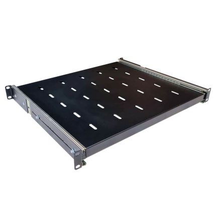 1U 19 inch Rack Mount Sliding Telescopic Shelf 400mm Deep Type 2