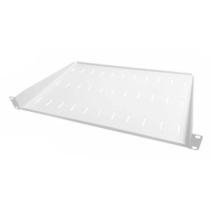 1U 19 Inch Rack Mount Universal Modem Shelf/Cantilever Shelf 300mm Deep-White