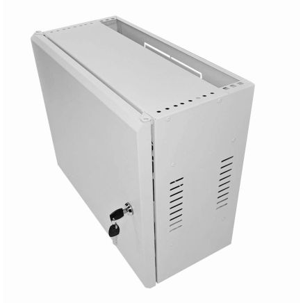 4U 19" Low Profile Vertical Wall Mount Network Cabinet 400 Style-Grey