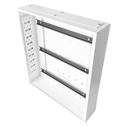 Universal 600 Style Cab - 3 way DIN  (3x 22 Module Dins) / 2u Wall Cabinet-600 Style - White