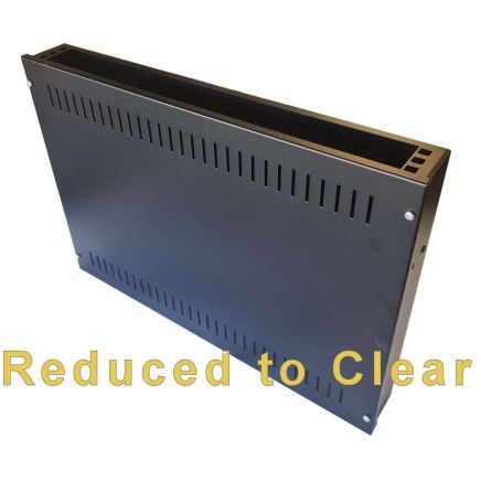 1U 19 inch Vertical Wall Mount Network Enclosure-Cabinet, Black