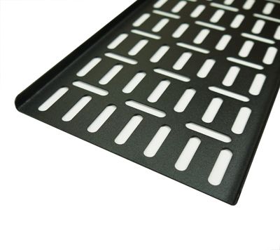 12U Vertical Cable Management Tray 150mm wide Black