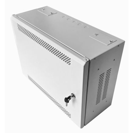 4U 19" Adjustable Low Profile Vertical Mount - Wall Mount Network / Server Cabinet - 400 Style - Grey