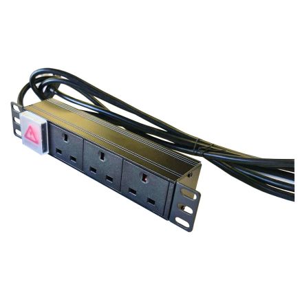 1U 10 inch 3 way horizontal PDU