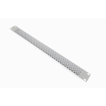 1U 19 inch Perforated Ventilation Mesh Panel-White