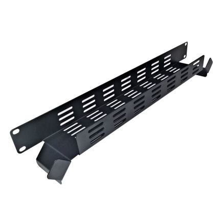 1U Rack Mount Horizontal Cable Tidy Jumper Tray