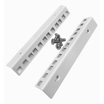 4U 19 inch 450mm Deep Internal Adjustable Rail for Open Wall Mount Frame Network/Data Rack -White