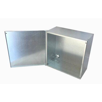 Stock Clearance - Adaptable Metal Project Box 300x300x150 Hinged
