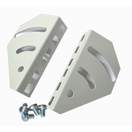 2u 19 inch Rotating Internal Rails to suit 2u / 3u / 4u Style Cabinets-Grey-Set of 2