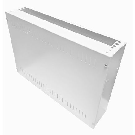 2U 19 inch Vertical Wall Mount Network Enclosure-Cabinet, White